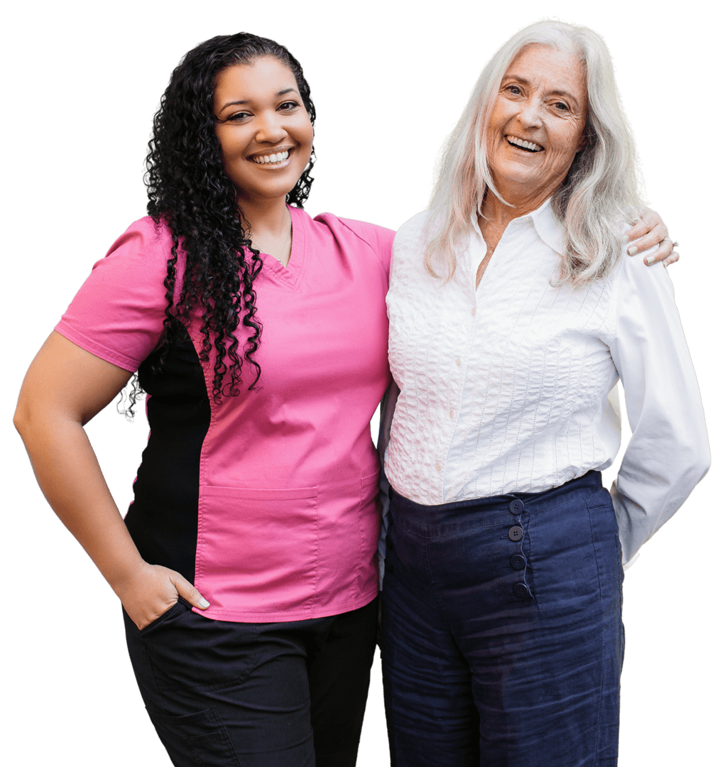 caregiver-with-elder-woman-care